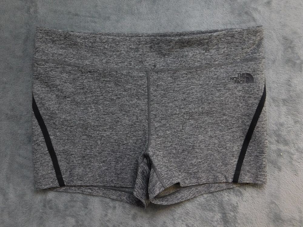 The North Face Womens XL Gray Heather Athletic Shorts Stretch Pull-On